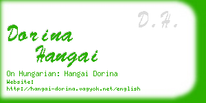 dorina hangai business card